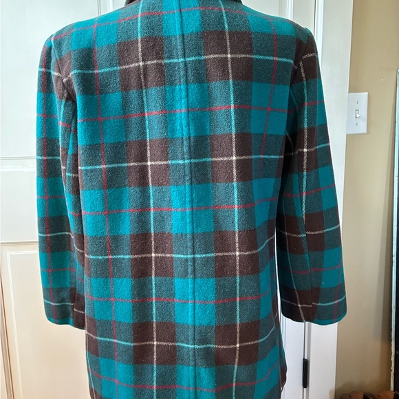 Vintage Pendleton Plaid Double-Breasted Women's Coat - Picture 3 of 9